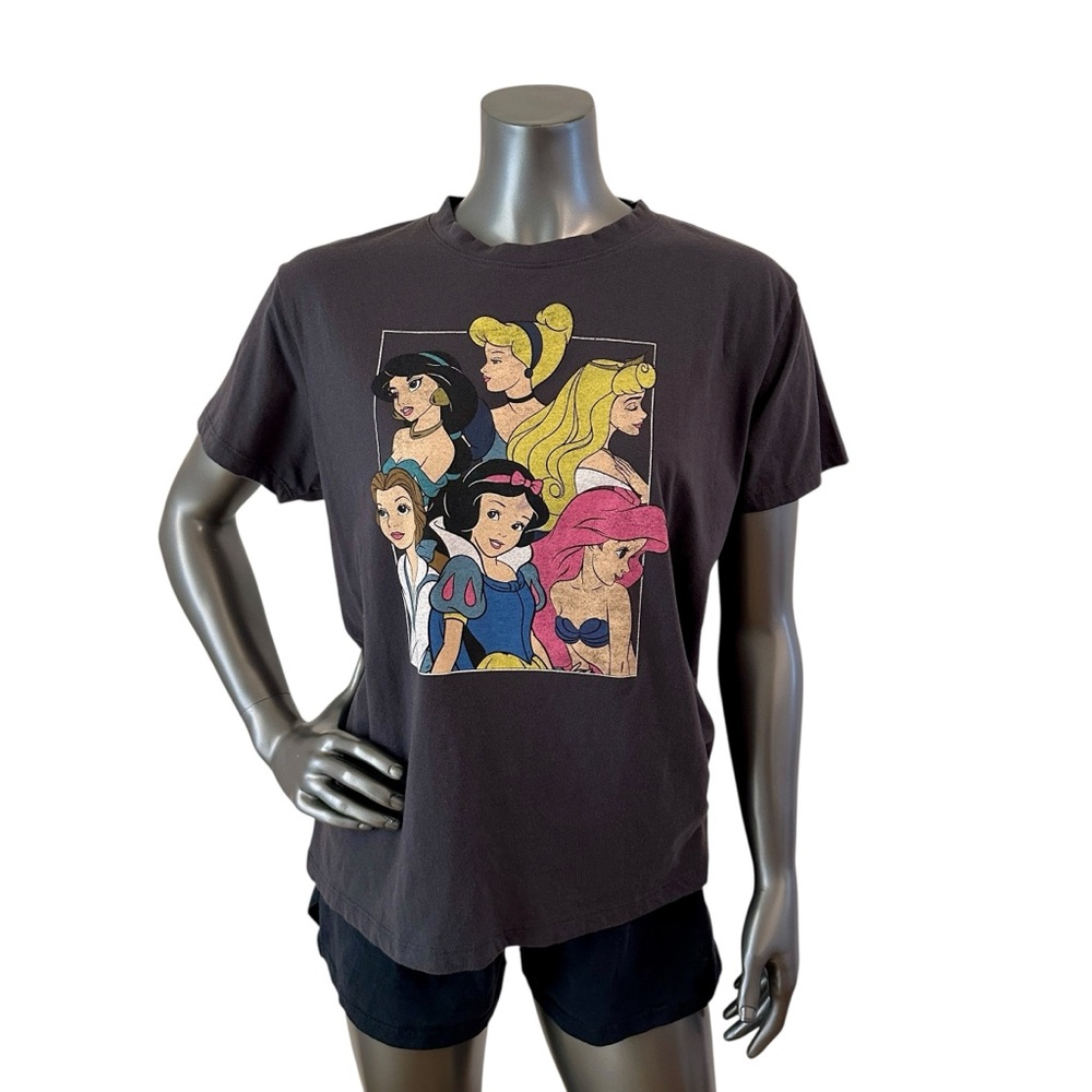 Disney Princess Dark Gray T-Shirt – Women’s Size XL